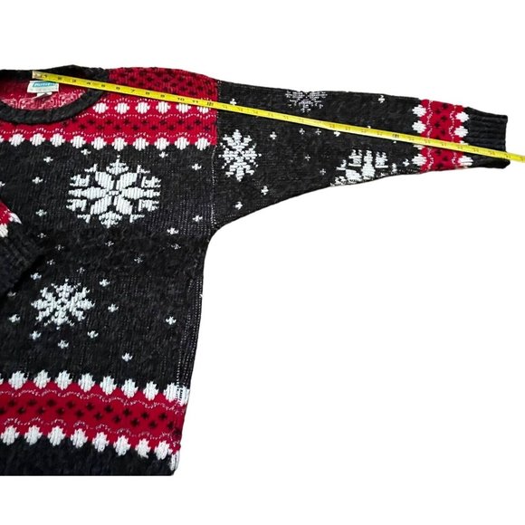 Partners Mervyns Sweater Womens Large Christmas Ugly Party Snowflake Winter Col - Picture 8 of 12